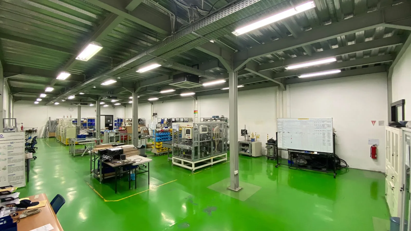 Nadesco workshop floor in Cikarang with machining and assembly areas